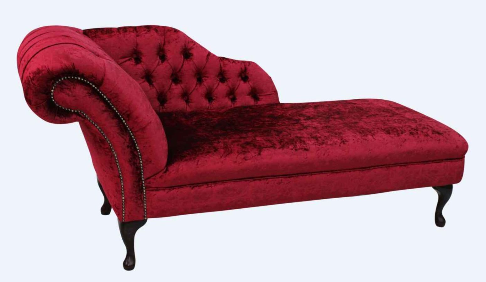 Red chaise deals sofa