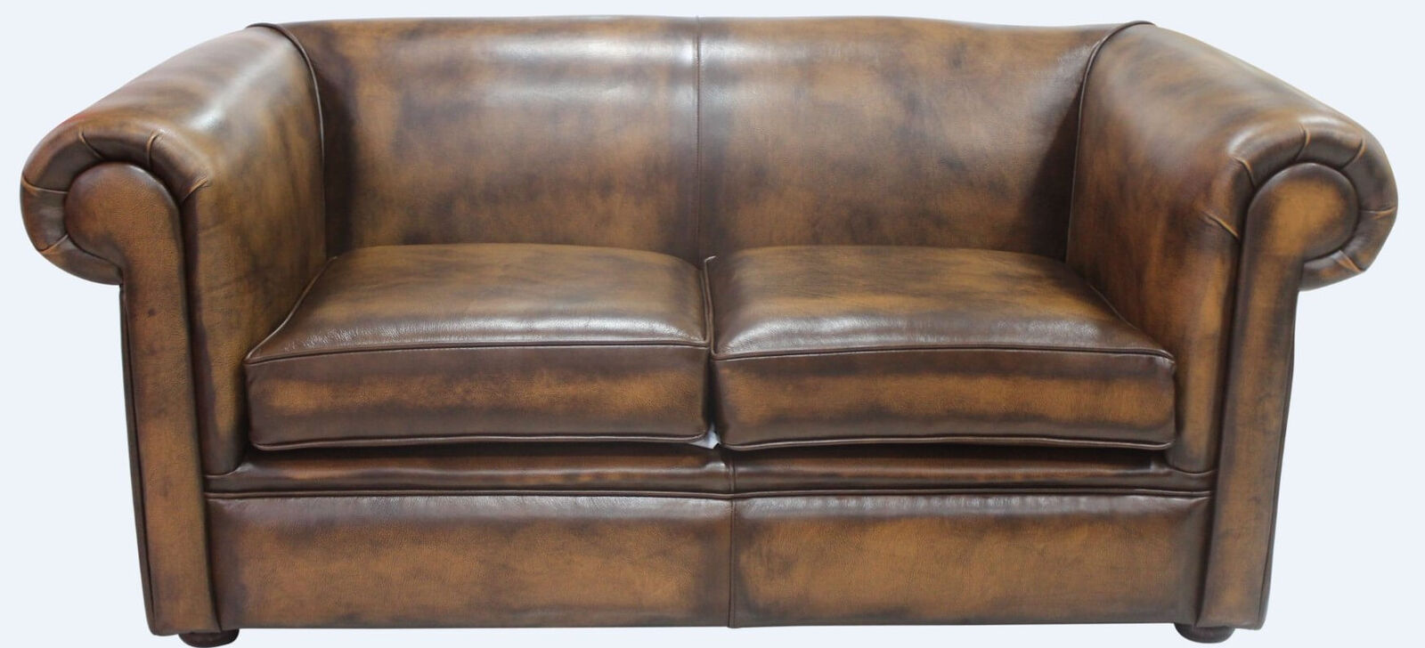 Product photograph of Chesterfield 1930 S 2 Seater Settee Antique Tan Leather Sofa from Designer Sofas 4U