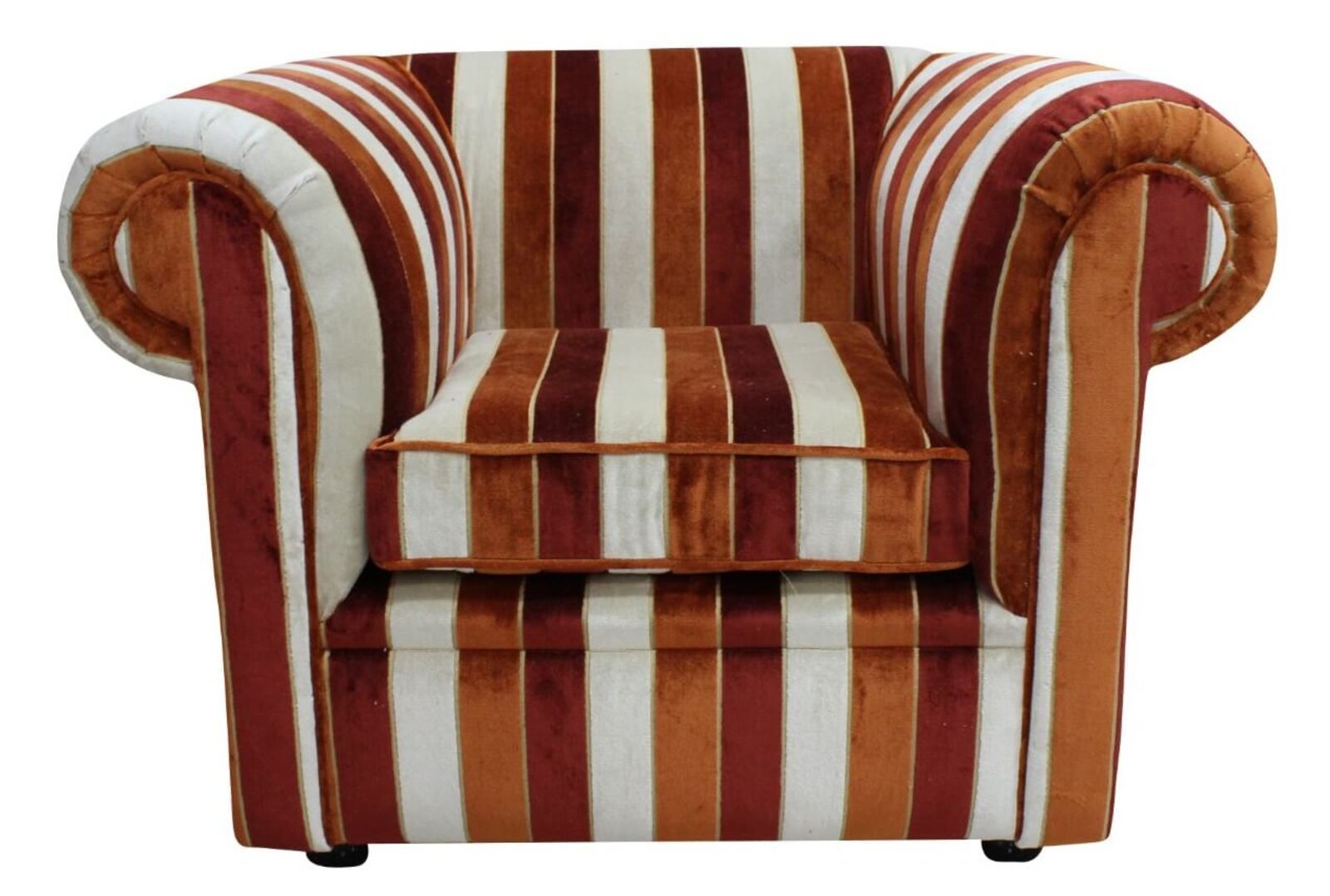 Product photograph of Chesterfield 1930 S Low Back Club Armchair Oscar Mango Velvet Fabric from Designer Sofas 4U