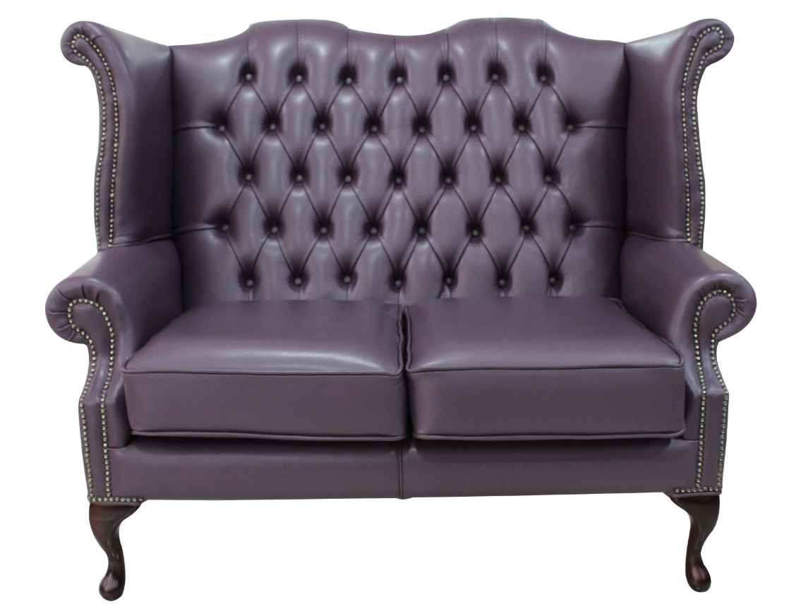 high back two seater sofa