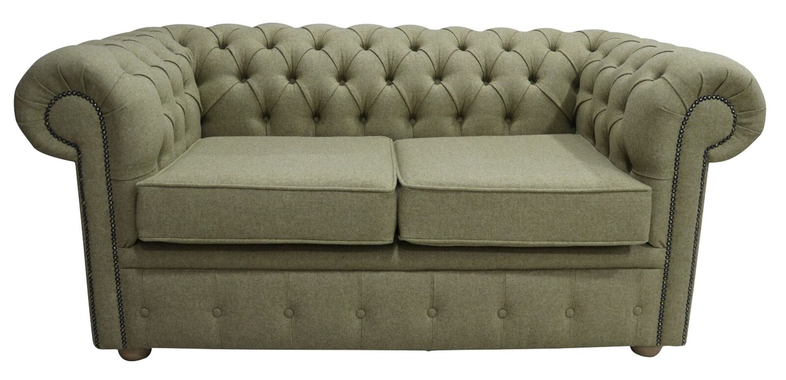 Product photograph of Chesterfield Arnold Wool 2 Seater Sofa Settee Glamis Opal Tweed from Designer Sofas 4U