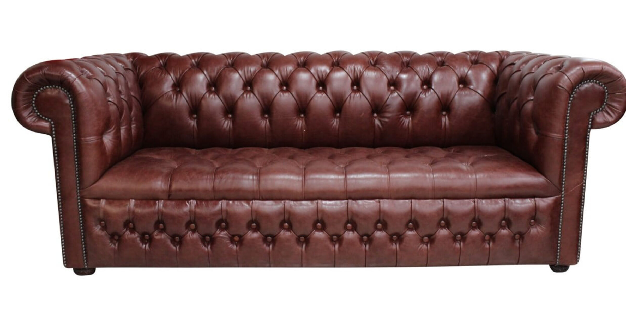 Brown Chesterfield 3 Seater Settee Sofa | DesignerSofas4U