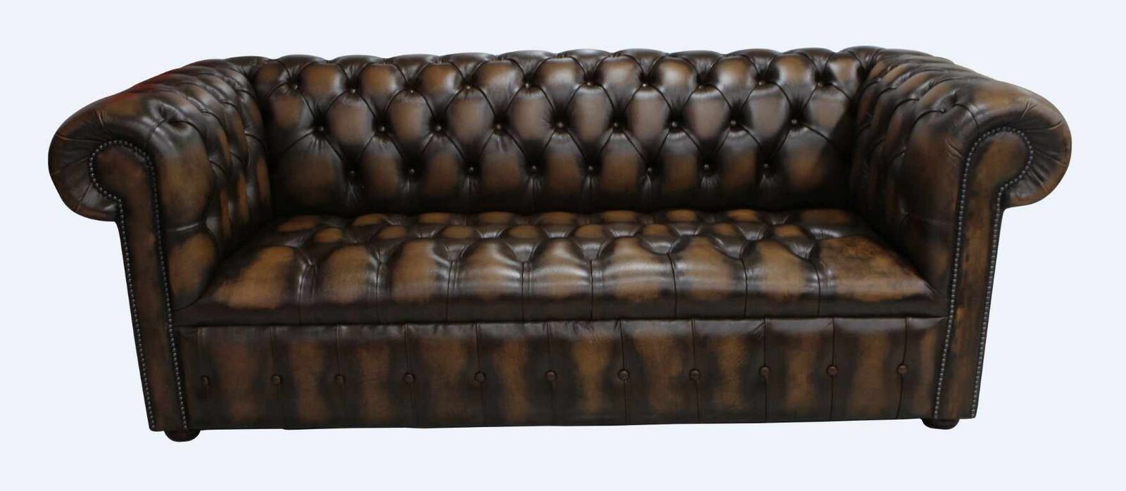 Product photograph of Chesterfield 3 Seater Edwardian Buttoned Seat Sofa Antique Amp Hellip from Designer Sofas 4U