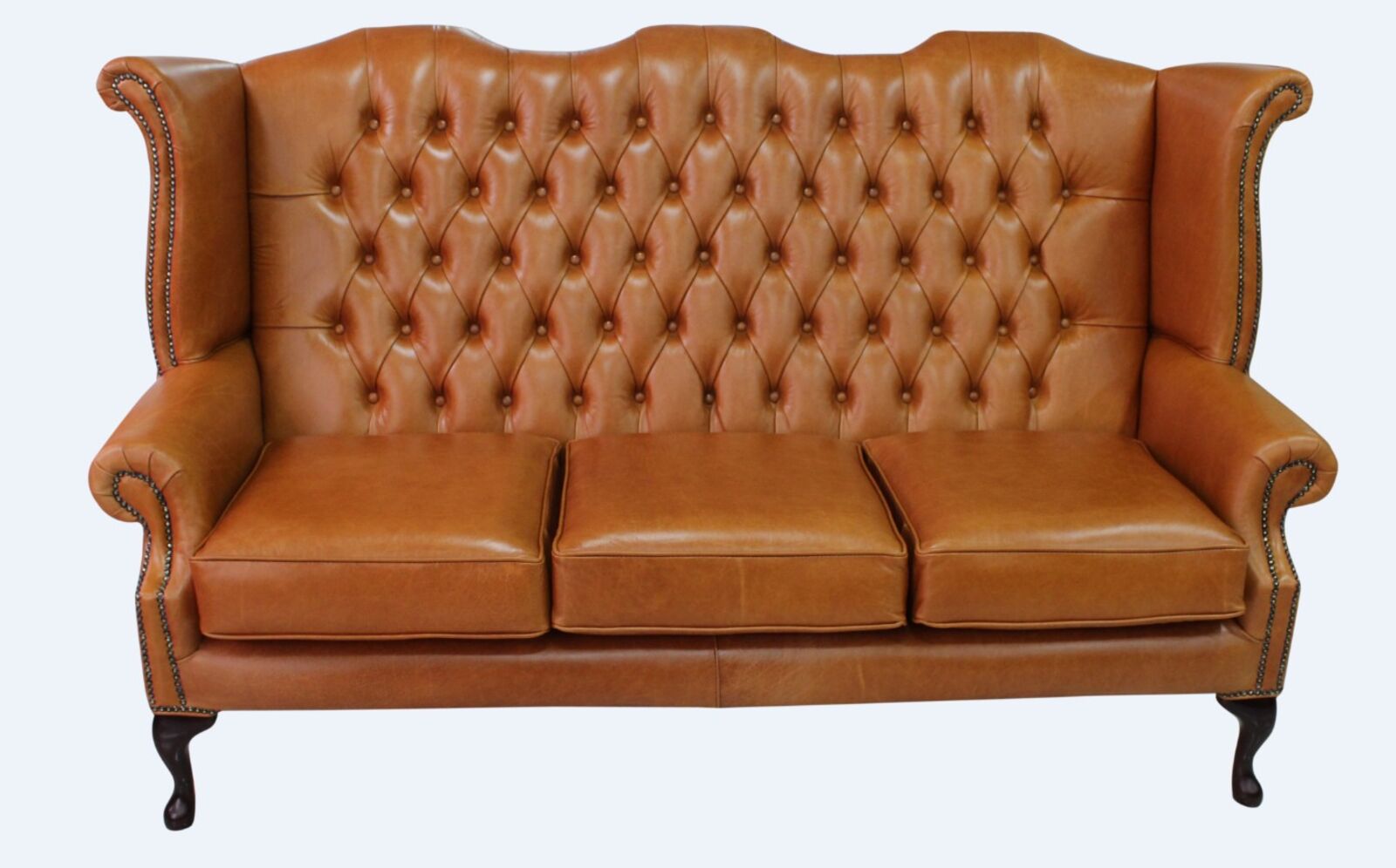 Product photograph of Chesterfield 3 Seater Queen Anne High Back Wing Sofa Old Amp Hellip from Designer Sofas 4U