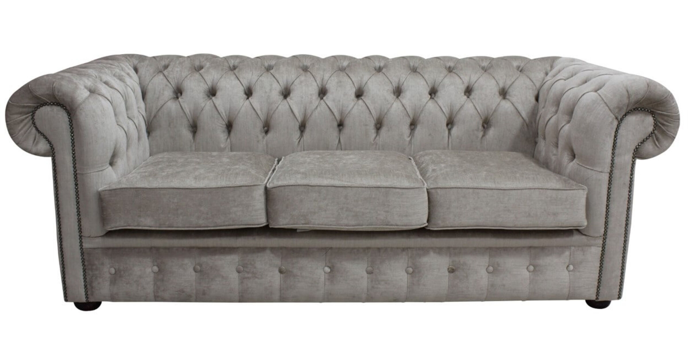 Oyster velvet Chesterfield | DesignerSofas4U