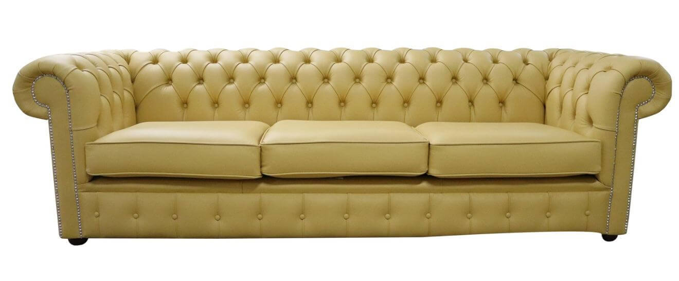 1980s leather sofa 4 seater chrome
