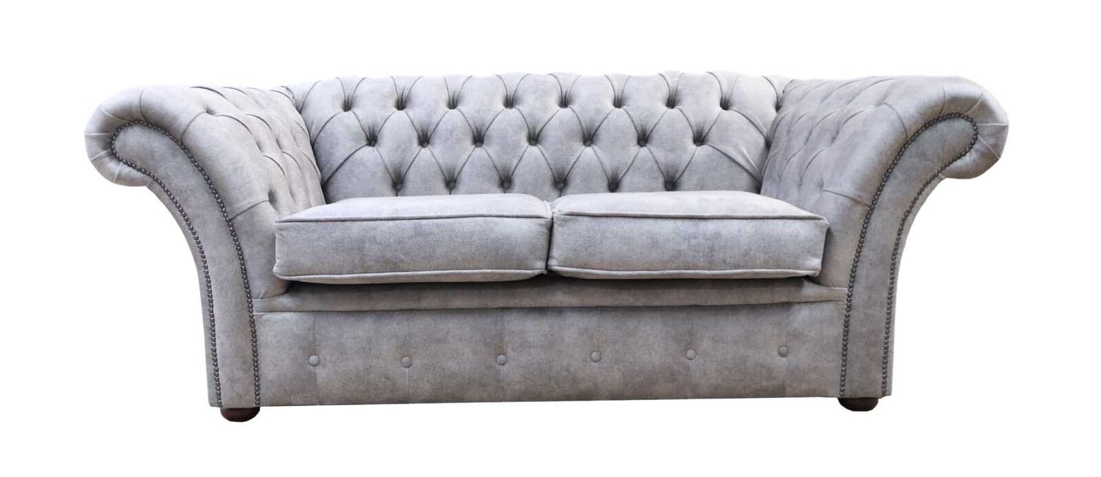 Product photograph of Chesterfield Balmoral 2 Seater Sofa Settee Oakland Taupe from Designer Sofas 4U