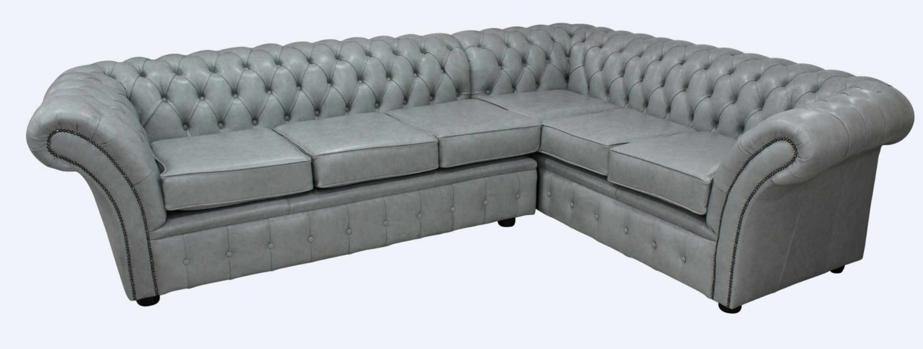 Dove grey deals leather sofa