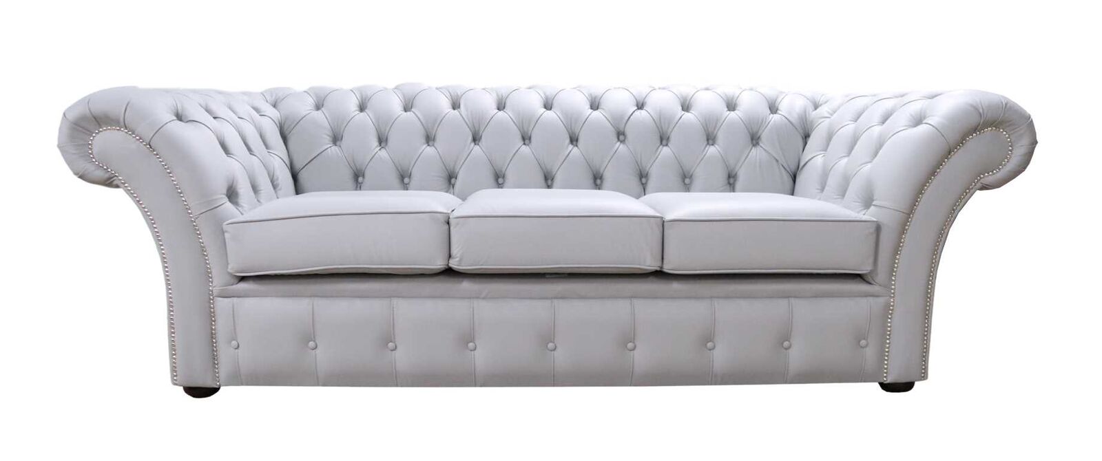 Product photograph of Chesterfield Balmoral 3 Seater Sofa Settee Shelly Silver Amp Hellip from Designer Sofas 4U