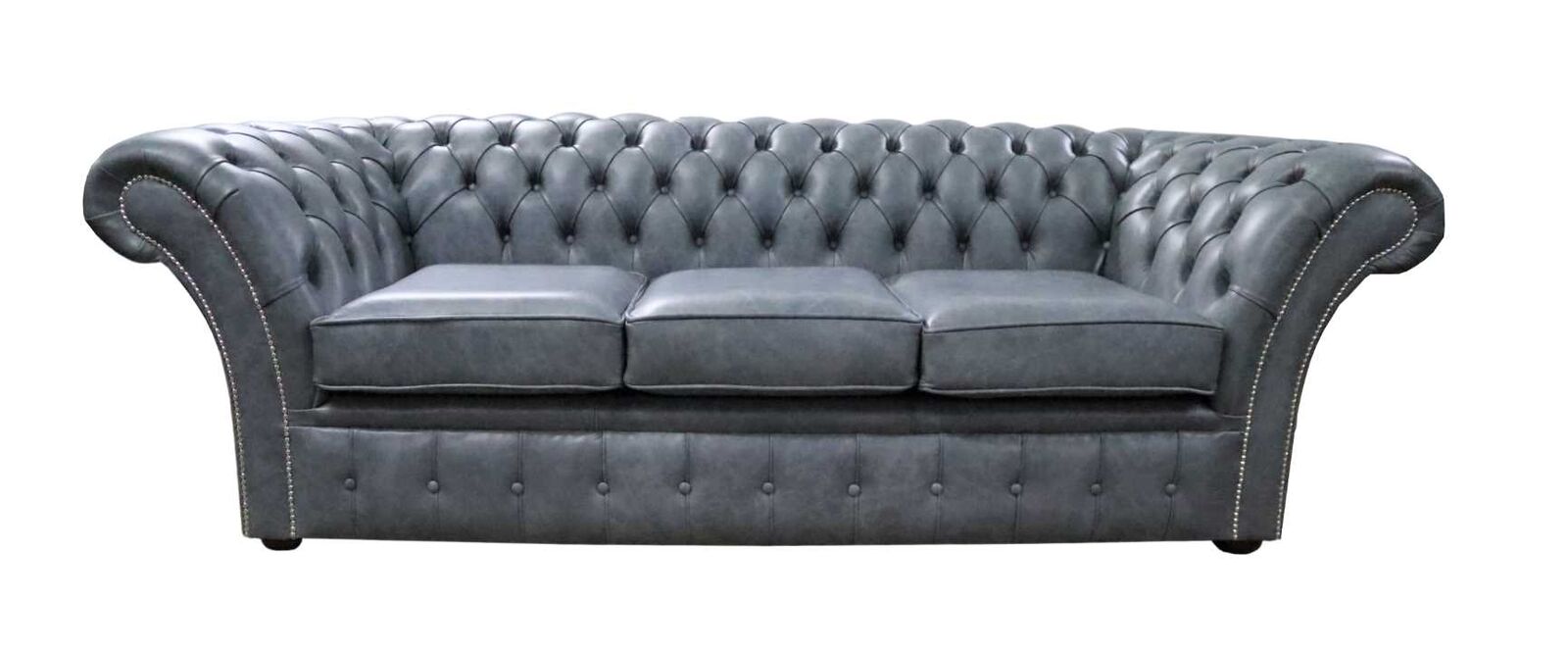 Product photograph of Chesterfield Balmoral 3 Seater Sofa Settee Stella Liquorice Amp Hellip from Designer Sofas 4U