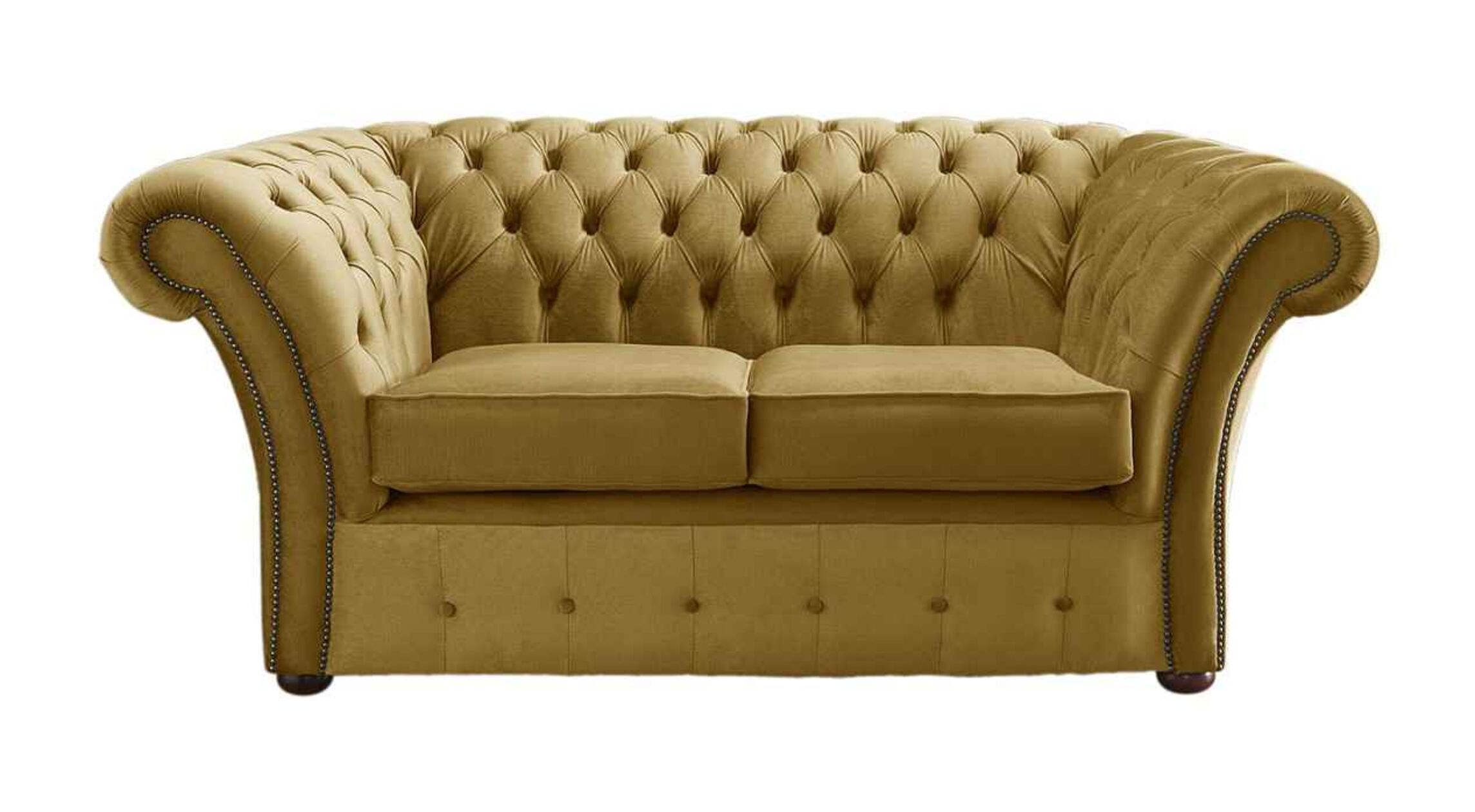 Gold Chesterfield Balmoral 2 Seater sofa | DesignerSofas4U