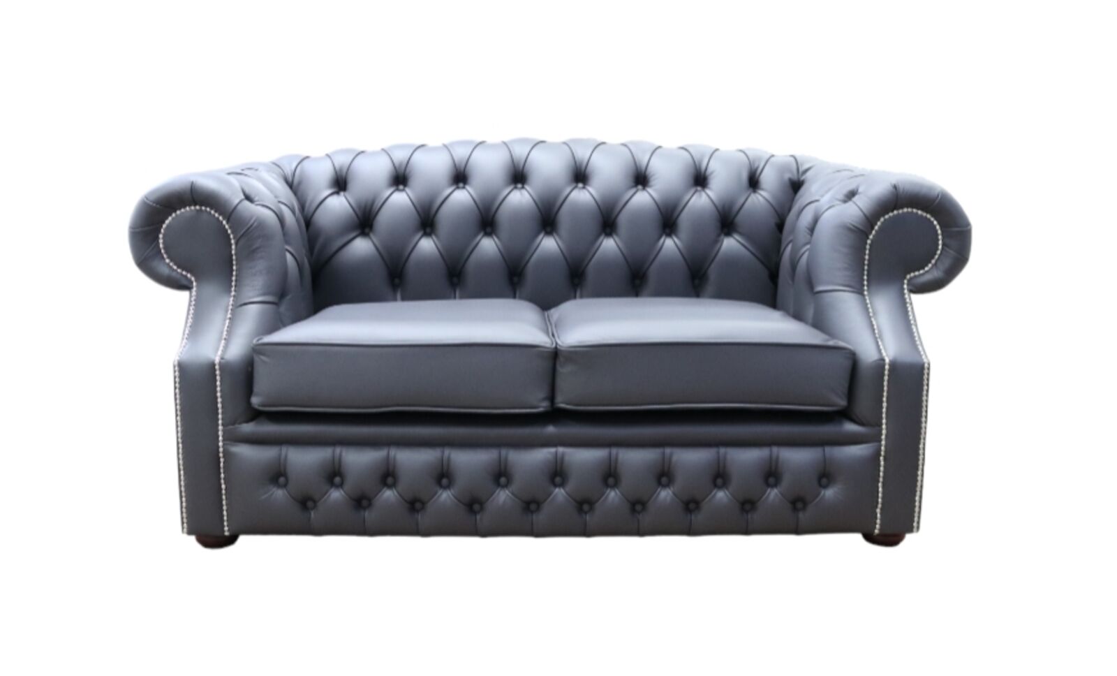 Product photograph of Chesterfield Buckingham 2 Seater Burnt Oak Leather Sofa Offer from Designer Sofas 4U