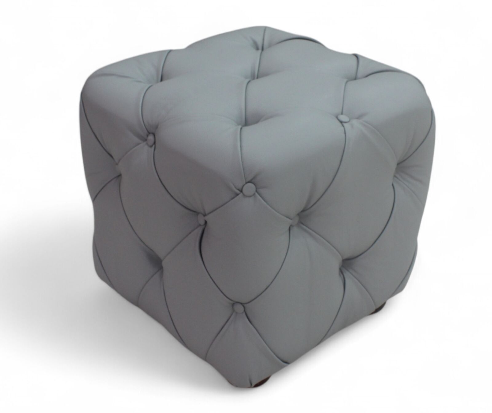 Product photograph of Chesterfield Buttoned Cube Pouffe Designersofas4u from Designer Sofas 4U