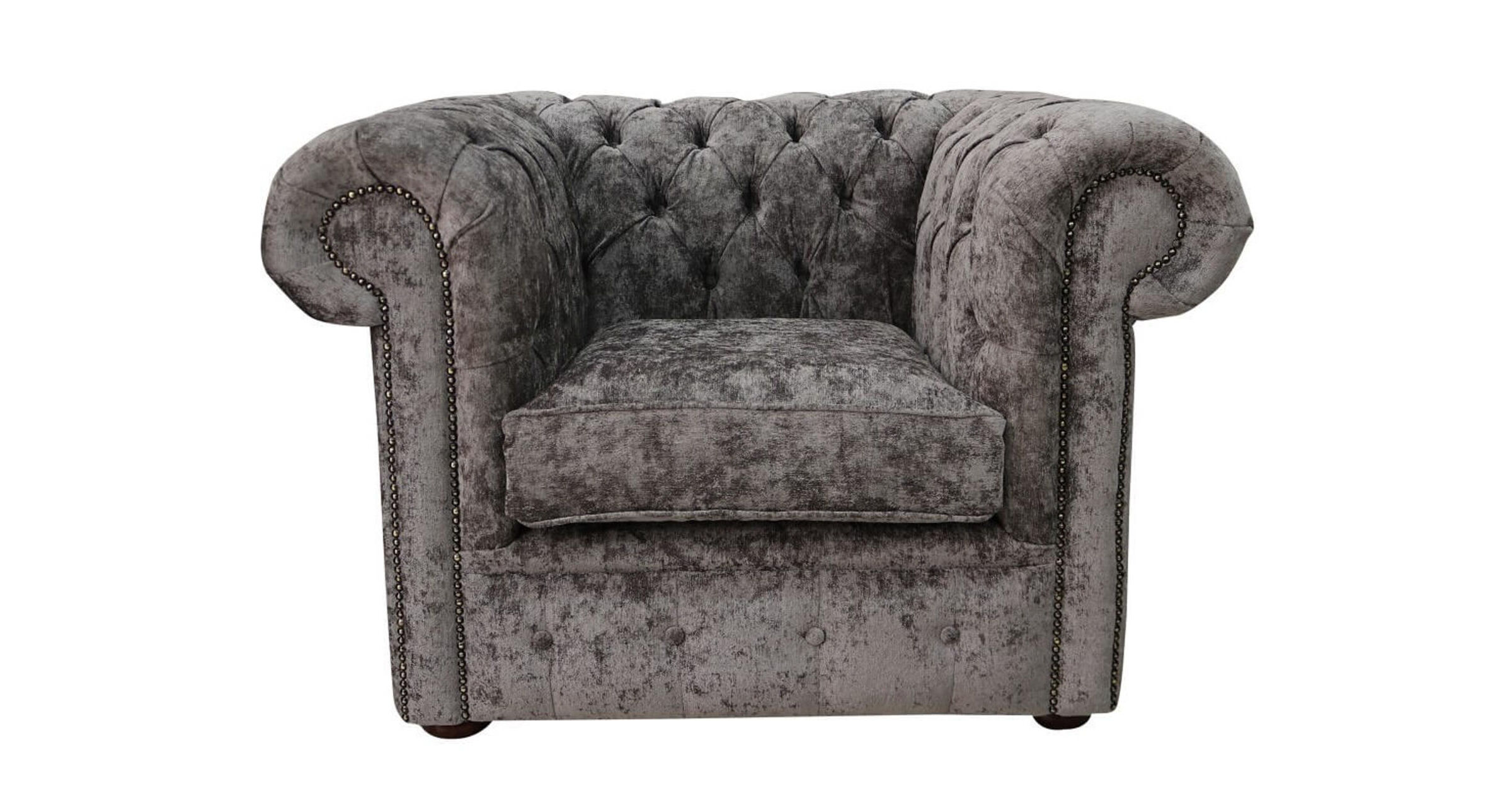 Buy Pewter Grey Chesterfield club chair at DesignerSofas4U