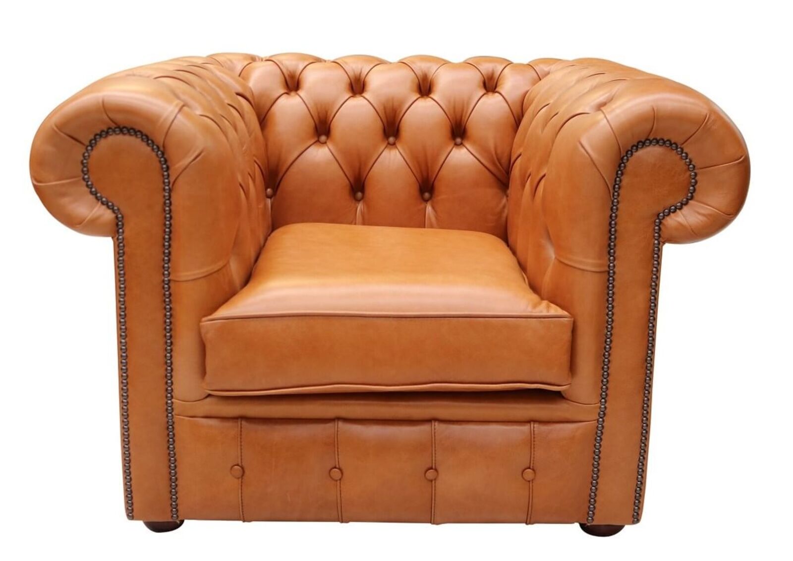 Product photograph of Chesterfield Low Back Club Armchair Old English Saddle Leather from Designer Sofas 4U