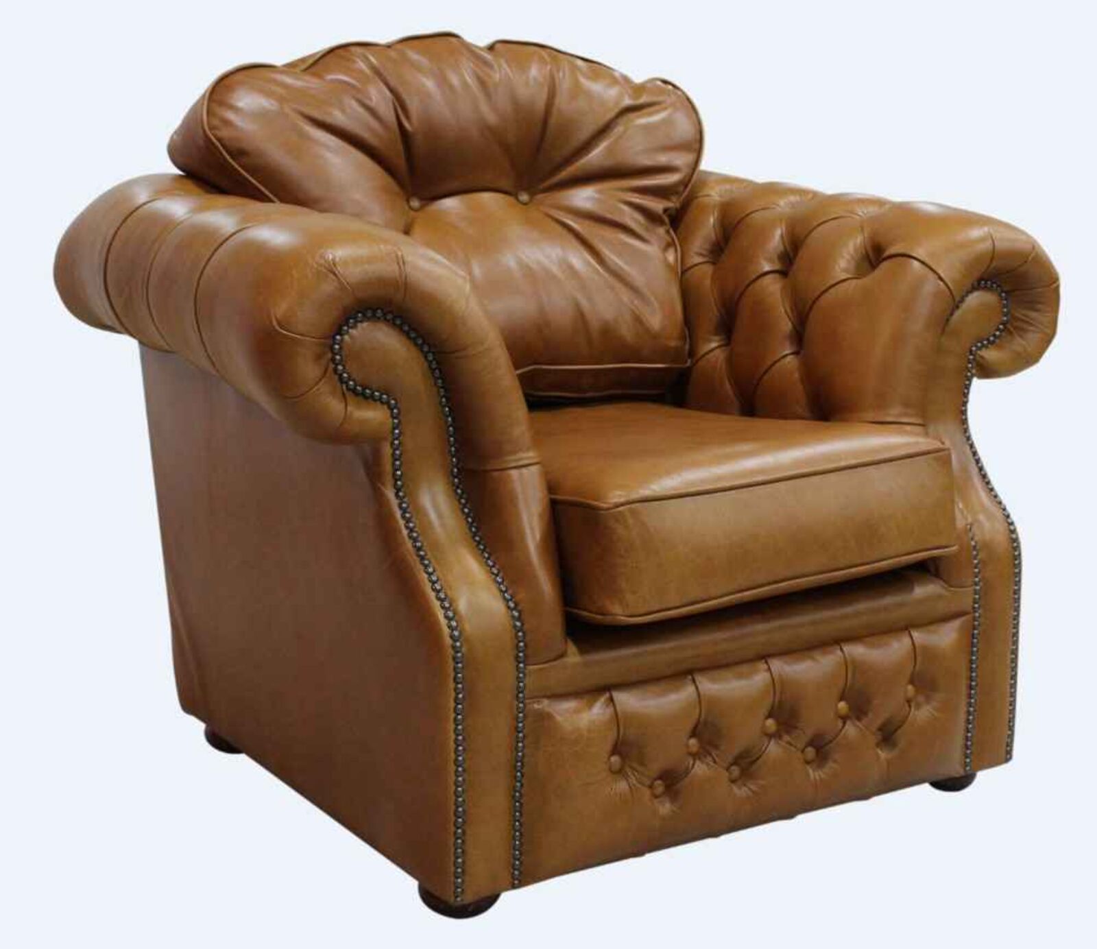 Product photograph of Chesterfield Era Armchair Old English Saddle Leather from Designer Sofas 4U