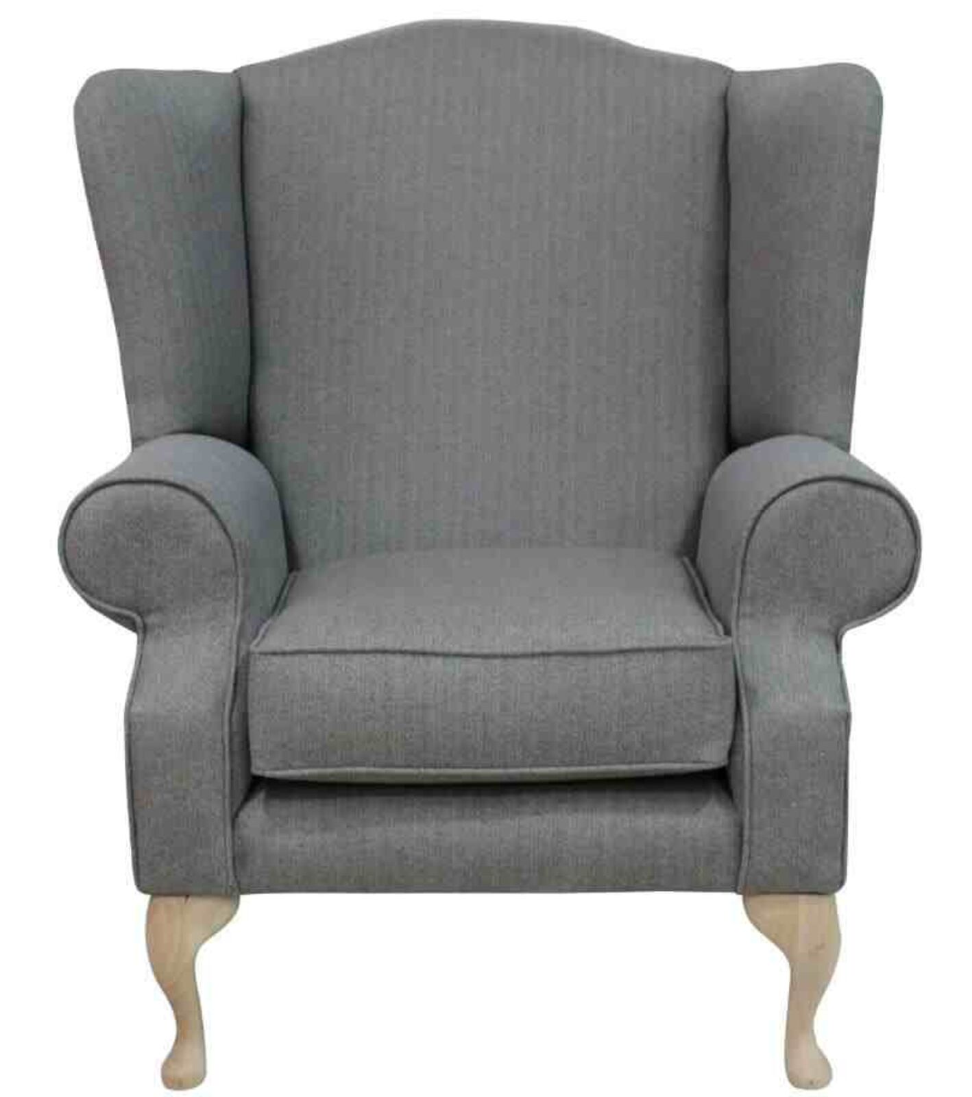 Product photograph of Plain Grey Chesterfield Fredrick High Back Armchair Designersofas4u from Designer Sofas 4U