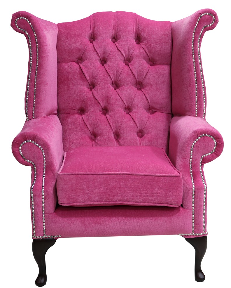 Fuschia discount wingback chair