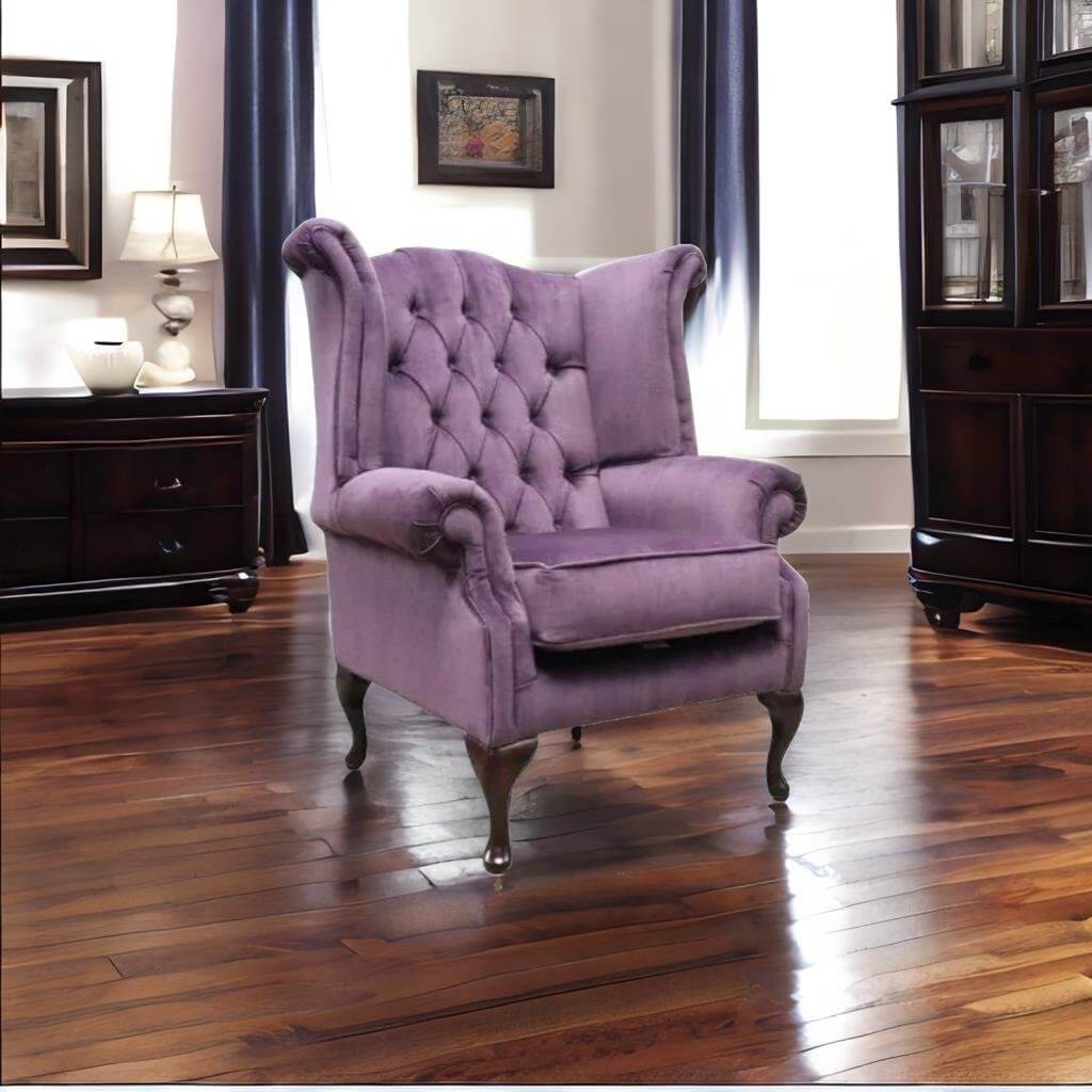 Lavender deals velvet chair