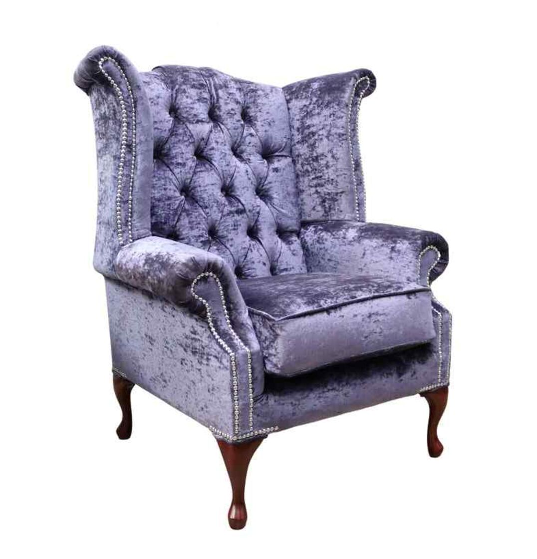 Plum wingback deals chair