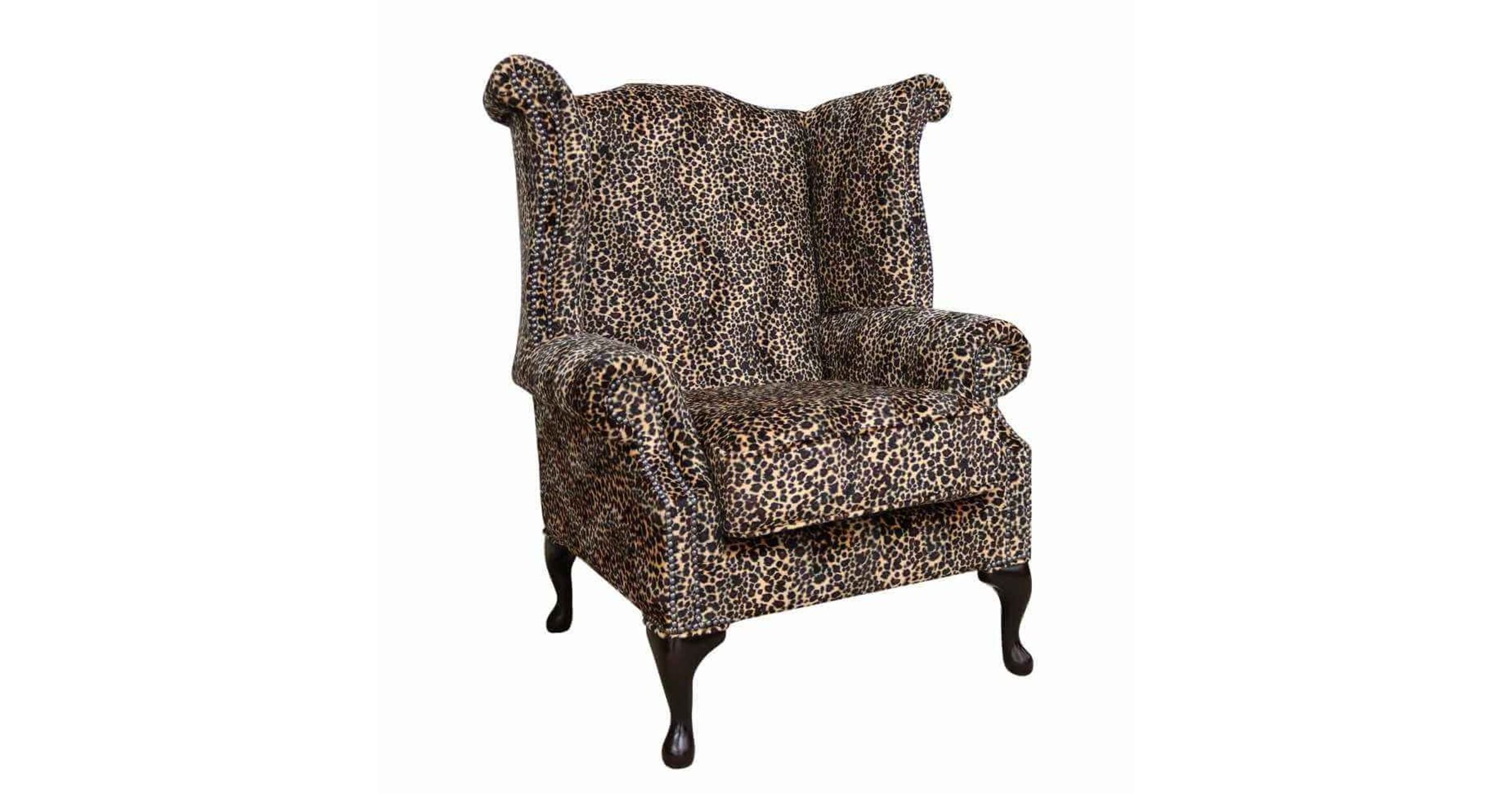 Leopard wingback deals chair