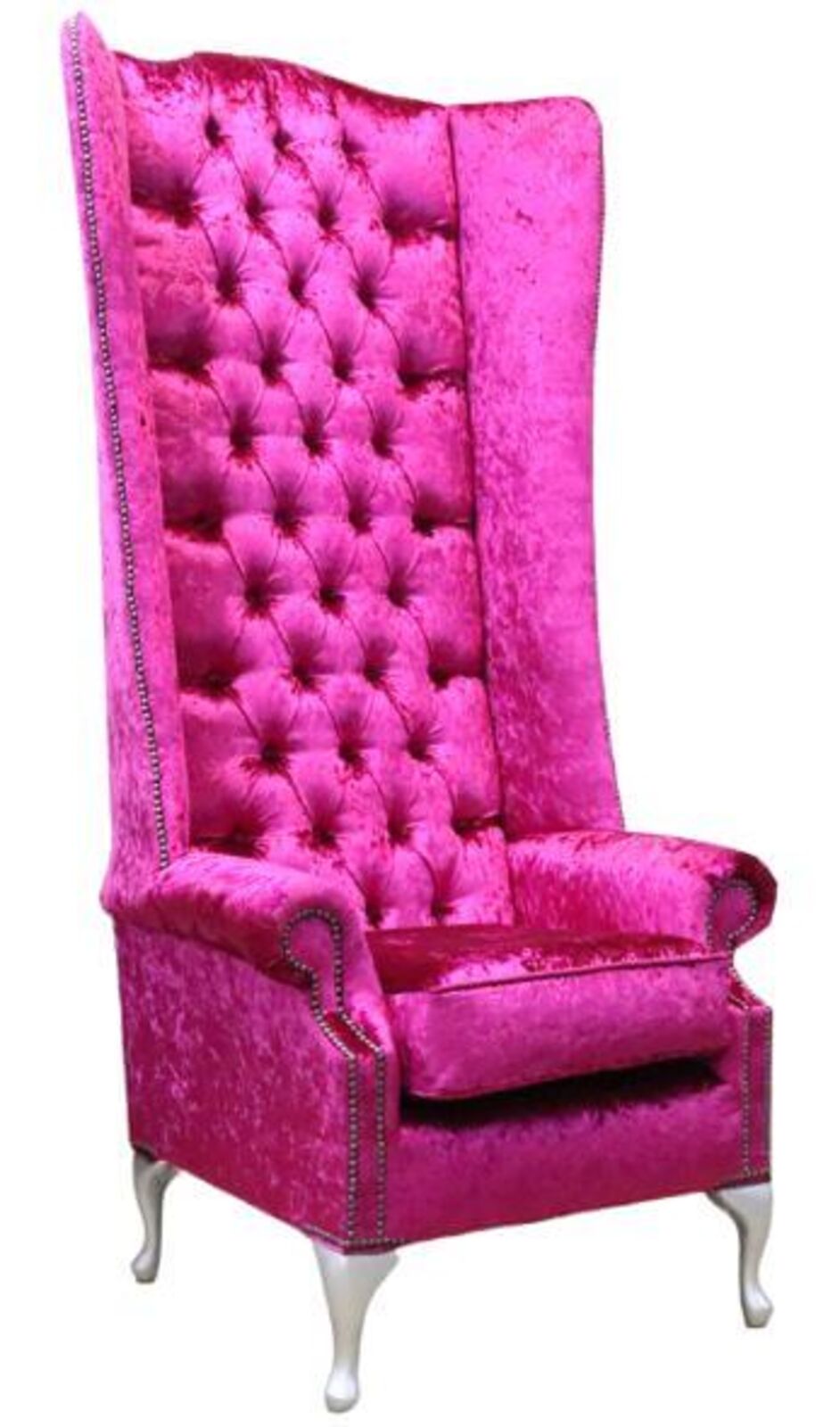 Product photograph of Chesterfield Soho 6ft Velvet High Back Wing Chair Shimmer Amp Hellip from Designer Sofas 4U