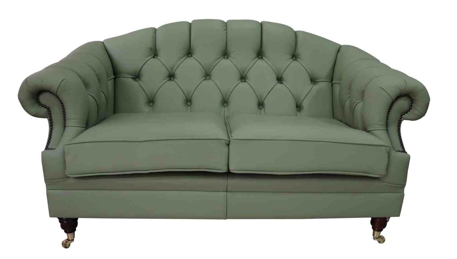 Product photograph of Chesterfield Victoria 2 Seater Leather Sofa Settee Pea Amp Hellip from Designer Sofas 4U