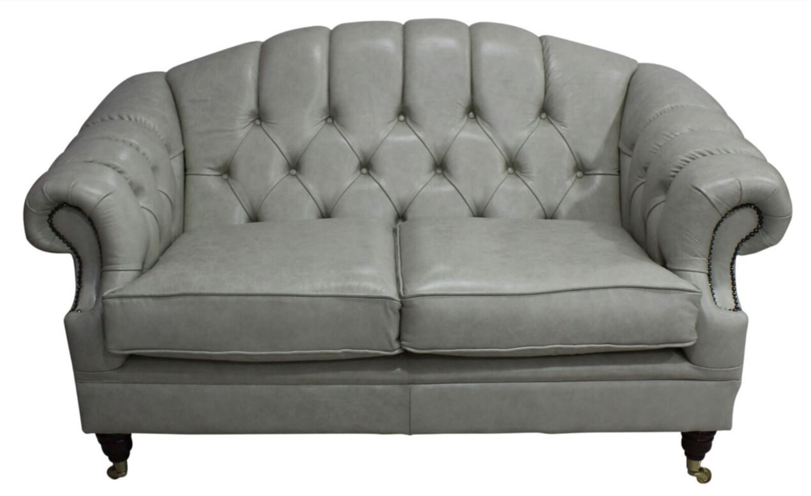 Product photograph of Victoria 2 Seater Chesterfield Leather Sofa Settee Stella Amp Hellip from Designer Sofas 4U