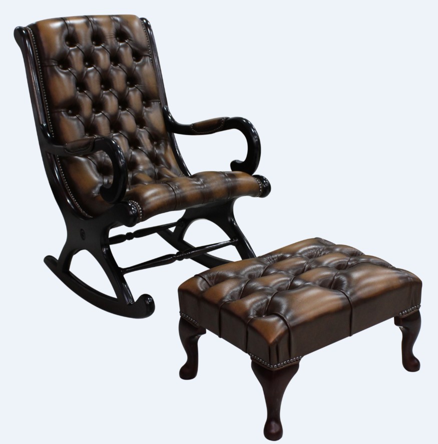 rocking chair with rocking footstool