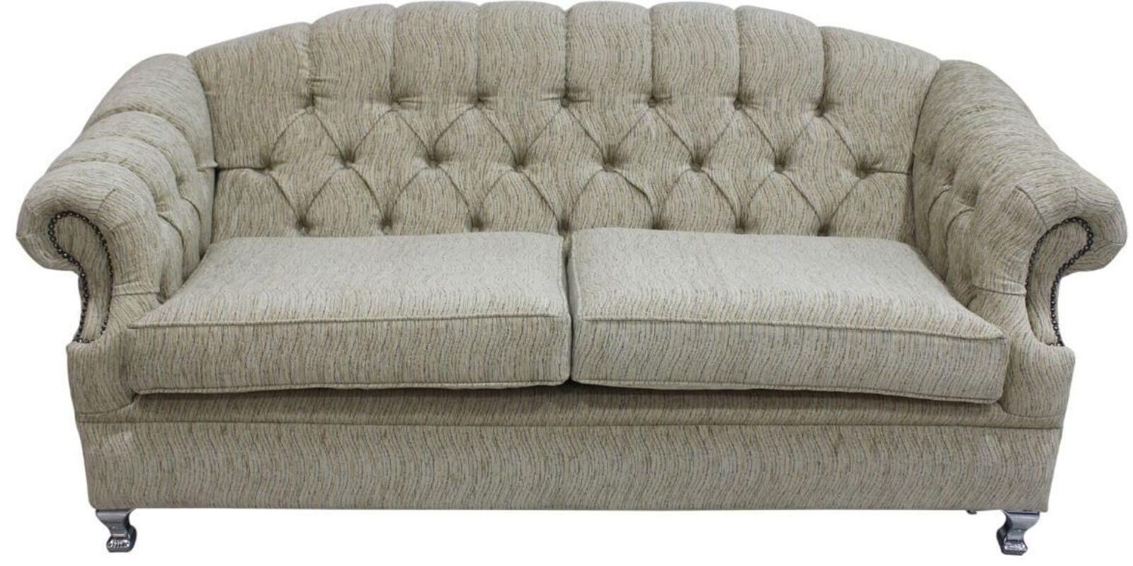 Product photograph of Chesterfield Merton 3 Seater Sofa Camden Ripple Honey Fabric from Designer Sofas 4U