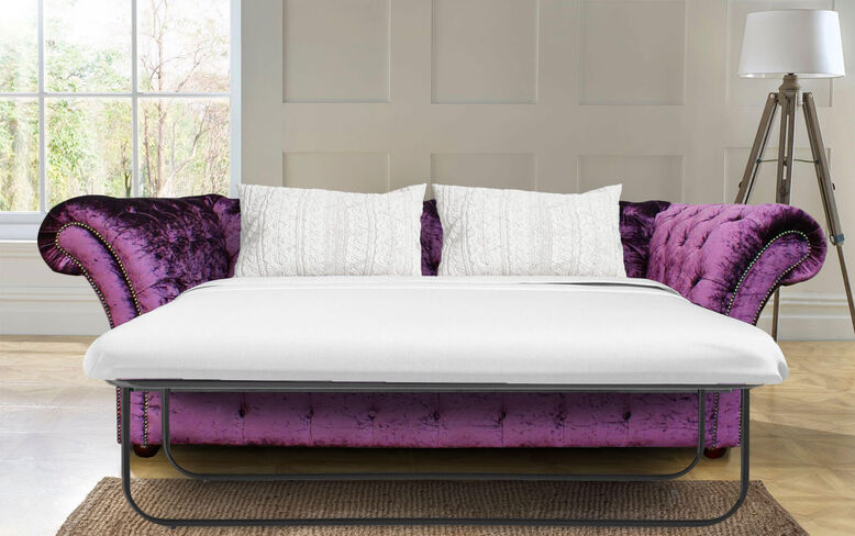 Purple and clearance white sofa