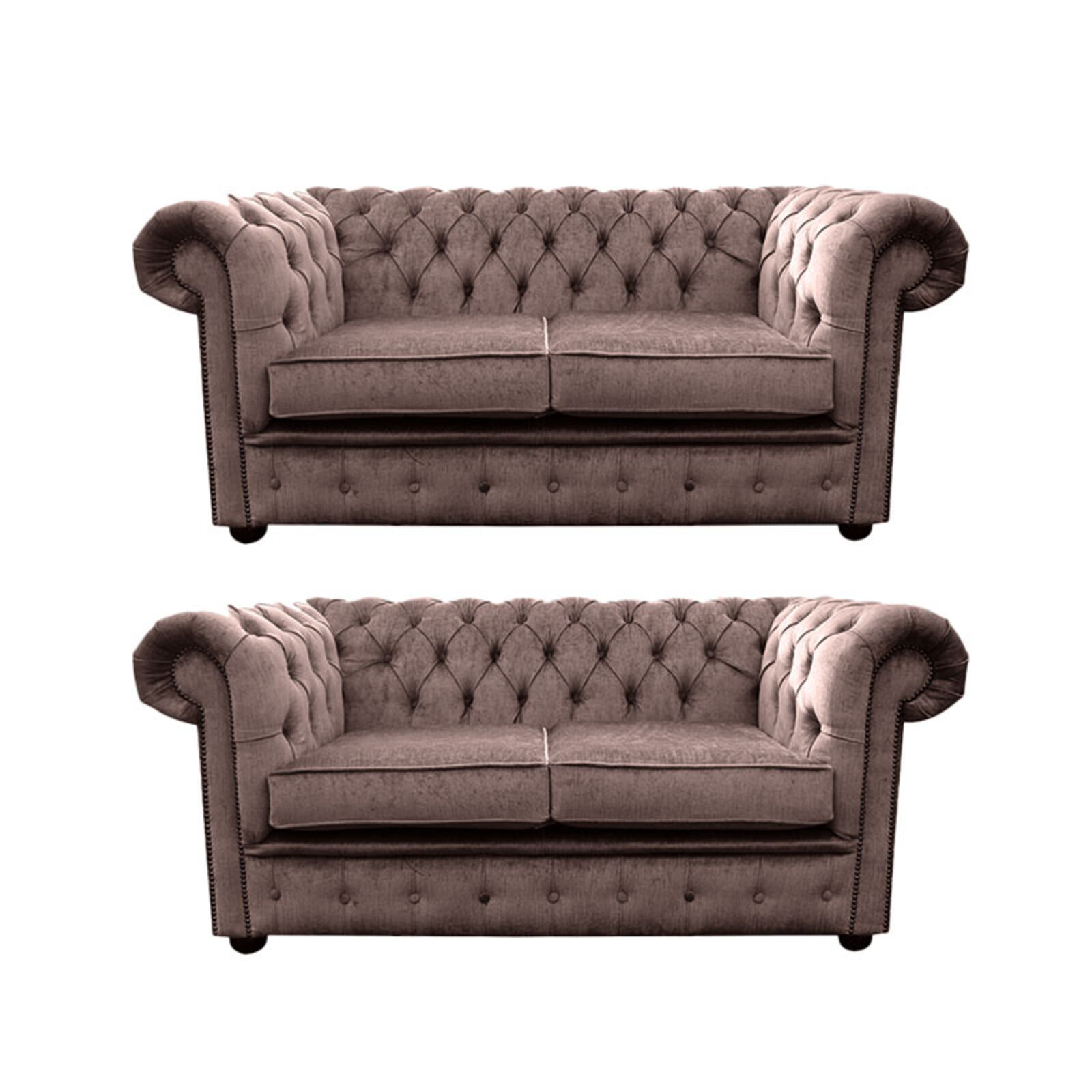 Product photograph of Chesterfield 2 Seater 2 Seater Settee Harmony Charcoal Velvet Sofa Suite Offer from Designer Sofas 4U