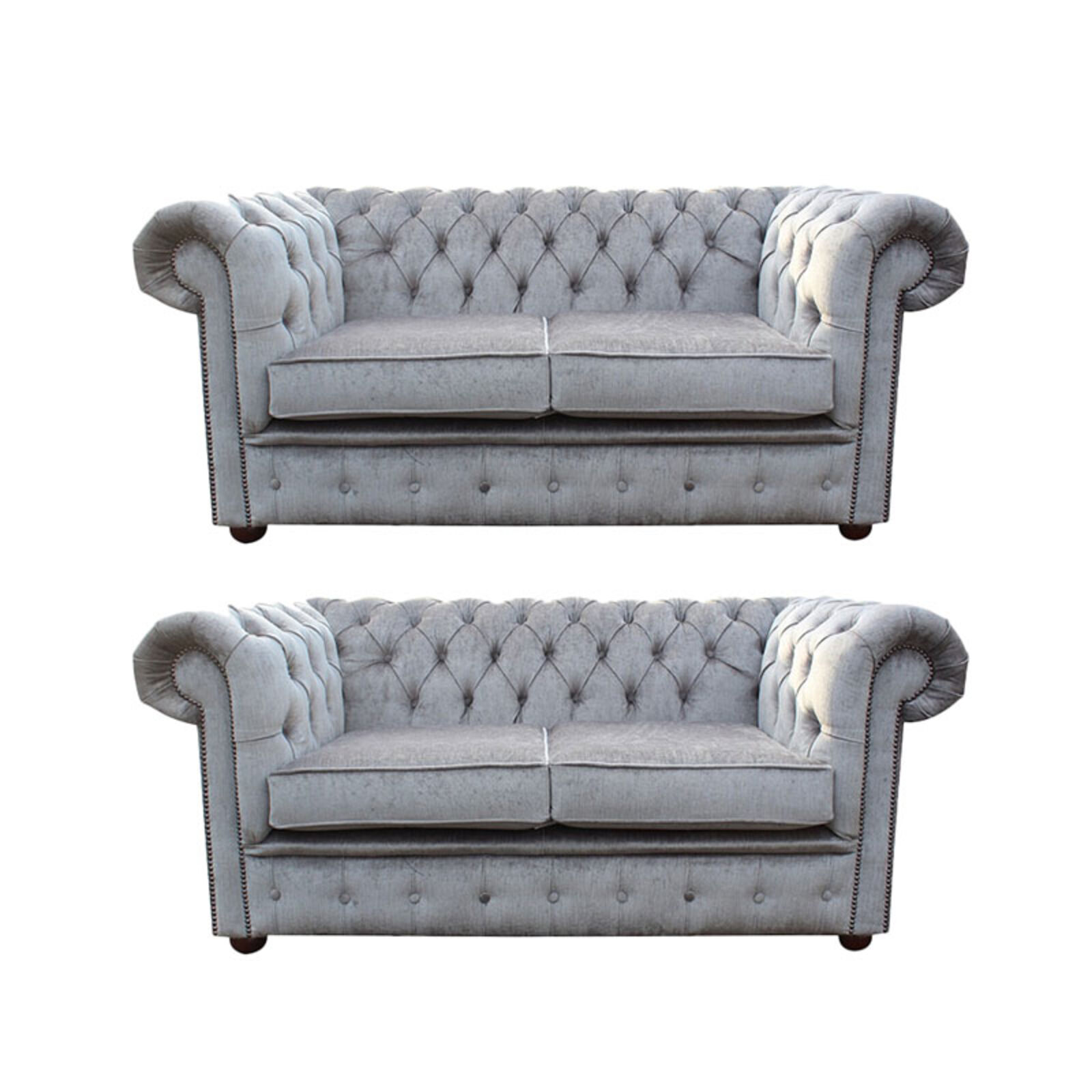 Product photograph of Chesterfield 2 Seater 2 Seater Settee Perla Illusions Velvet Sofa Suite Offer from Designer Sofas 4U