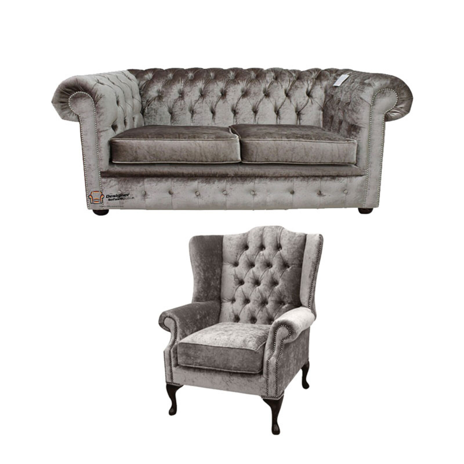 Product photograph of Chesterfield 2 Seater Sofa Mallory Wing Chair Boutique Amp Hellip from Designer Sofas 4U