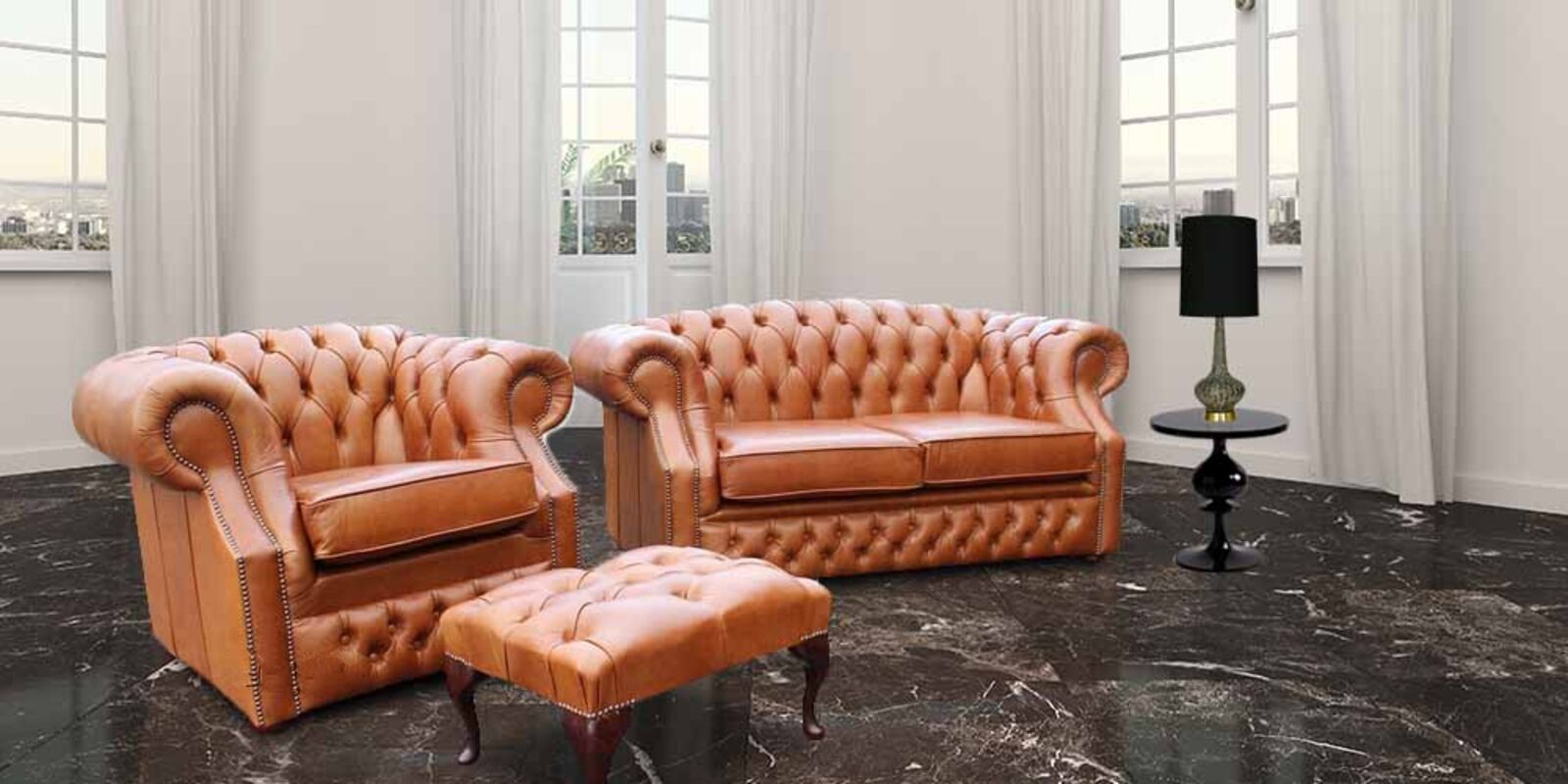 Product photograph of Buy Chesterfield Suite International Shipping Desingersofas4u from Designer Sofas 4U
