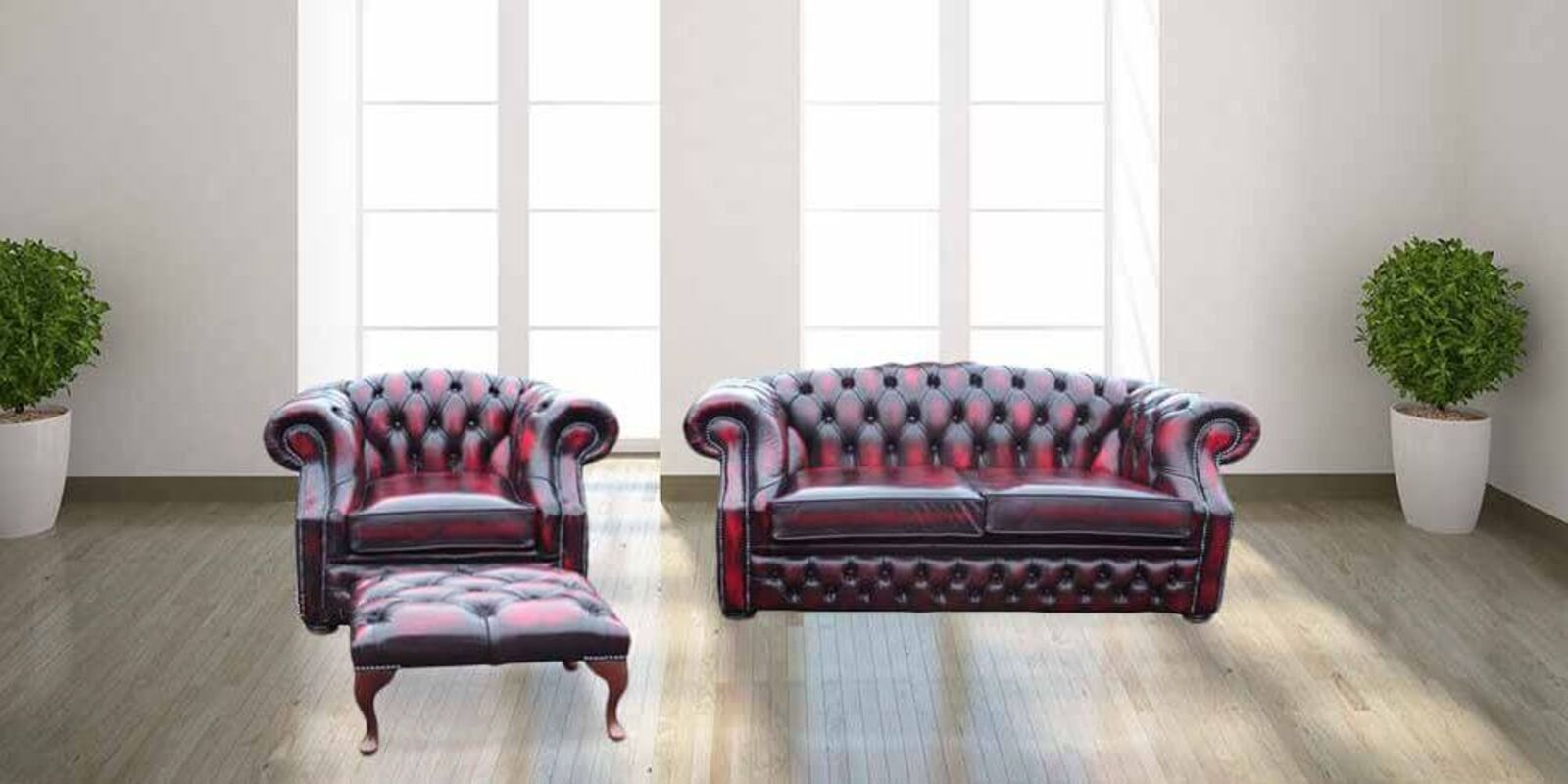 Product photograph of Buy Chesterfield Buckingham Suite Antique Leather Suite Free Swatches Designersofas4u from Designer Sofas 4U