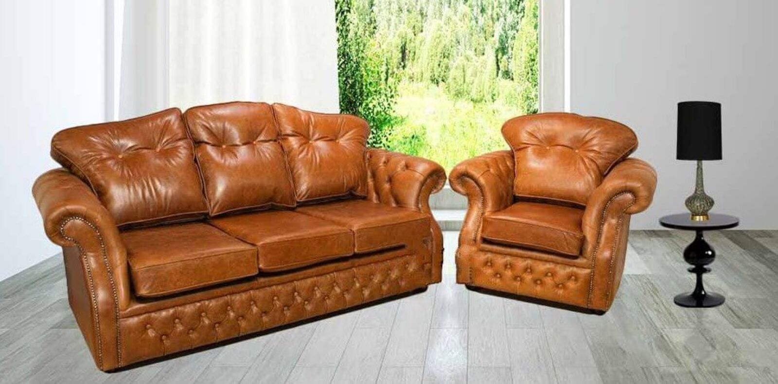 Product photograph of Buy Traditional Chesterfield Suite Made In Uk Chesterfield Sofas Designersofas4u from Designer Sofas 4U