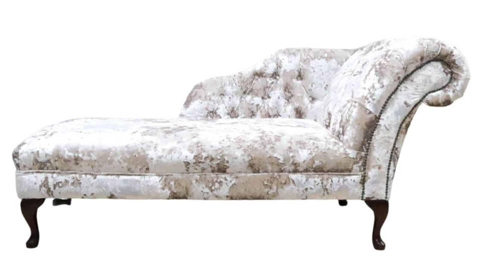 Product photograph of Chesterfield Velvet Chaise Lounge Day Bed Lustro Charm Velvet from Designer Sofas 4U