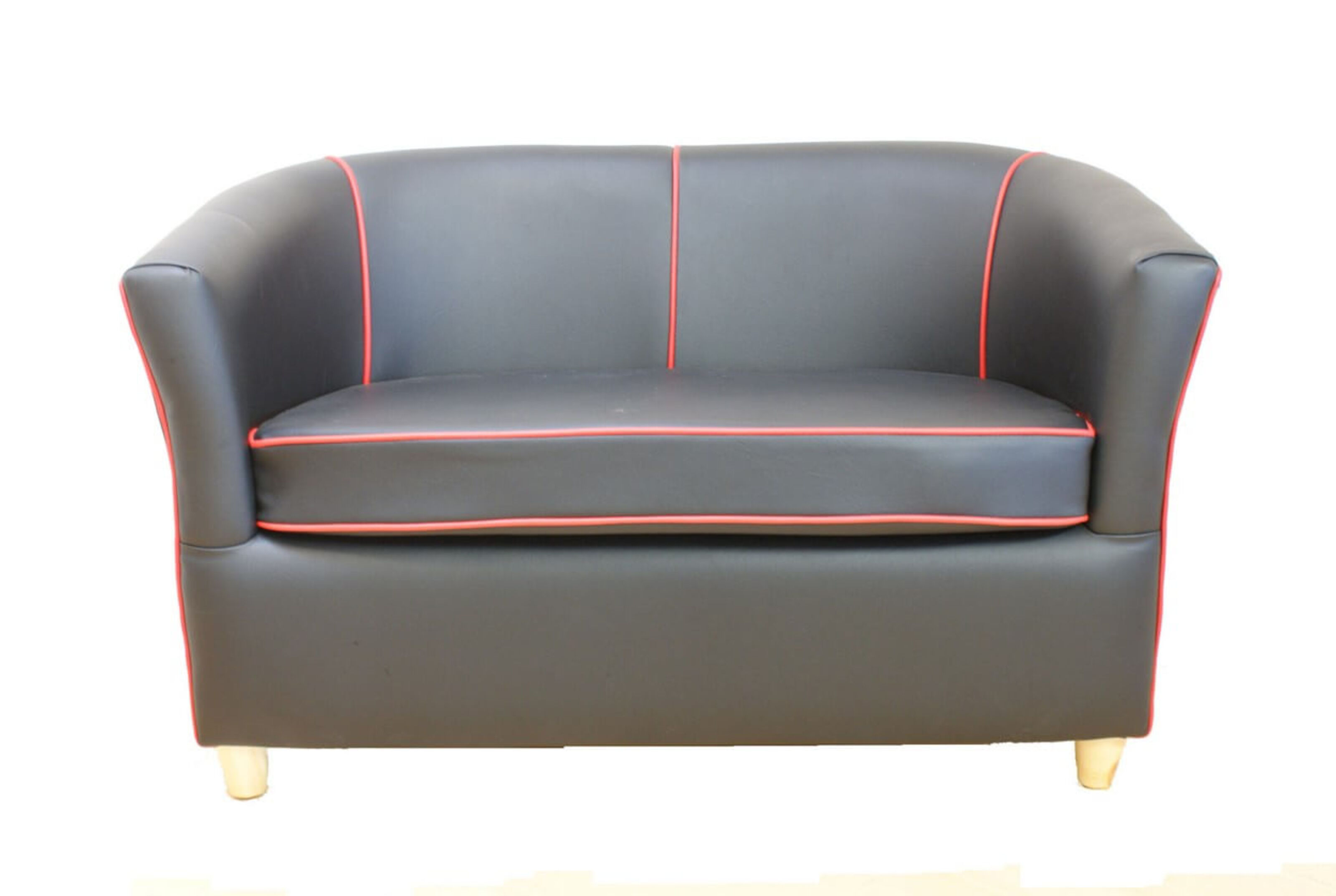 2 seater leather tub chair