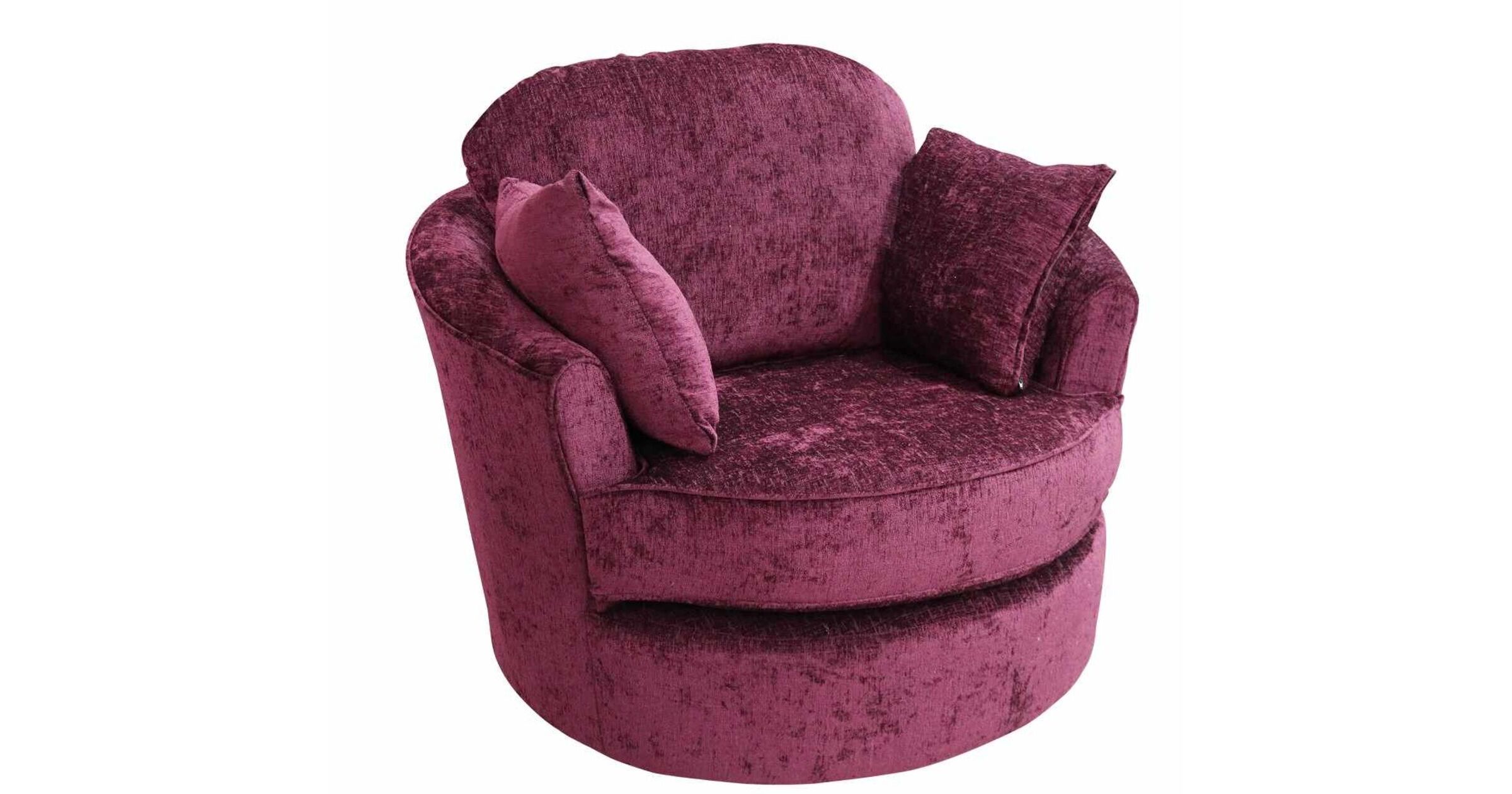 aubergine swivel chair