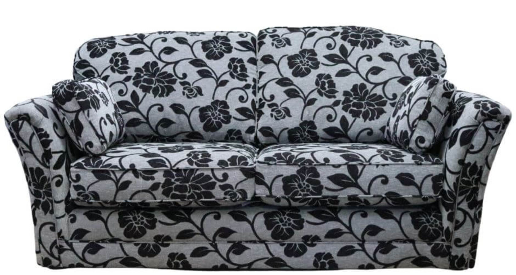 White on sale floral sofa