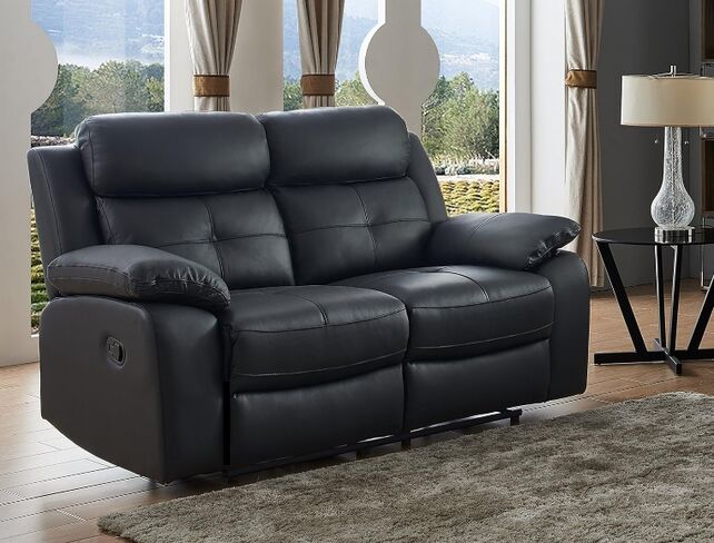 Monte 2-Seater Reclining Cinema Sofa in Grey Fabric