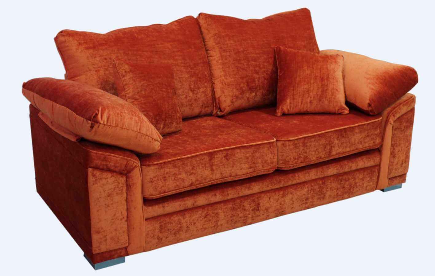 Burnt orange online leather furniture