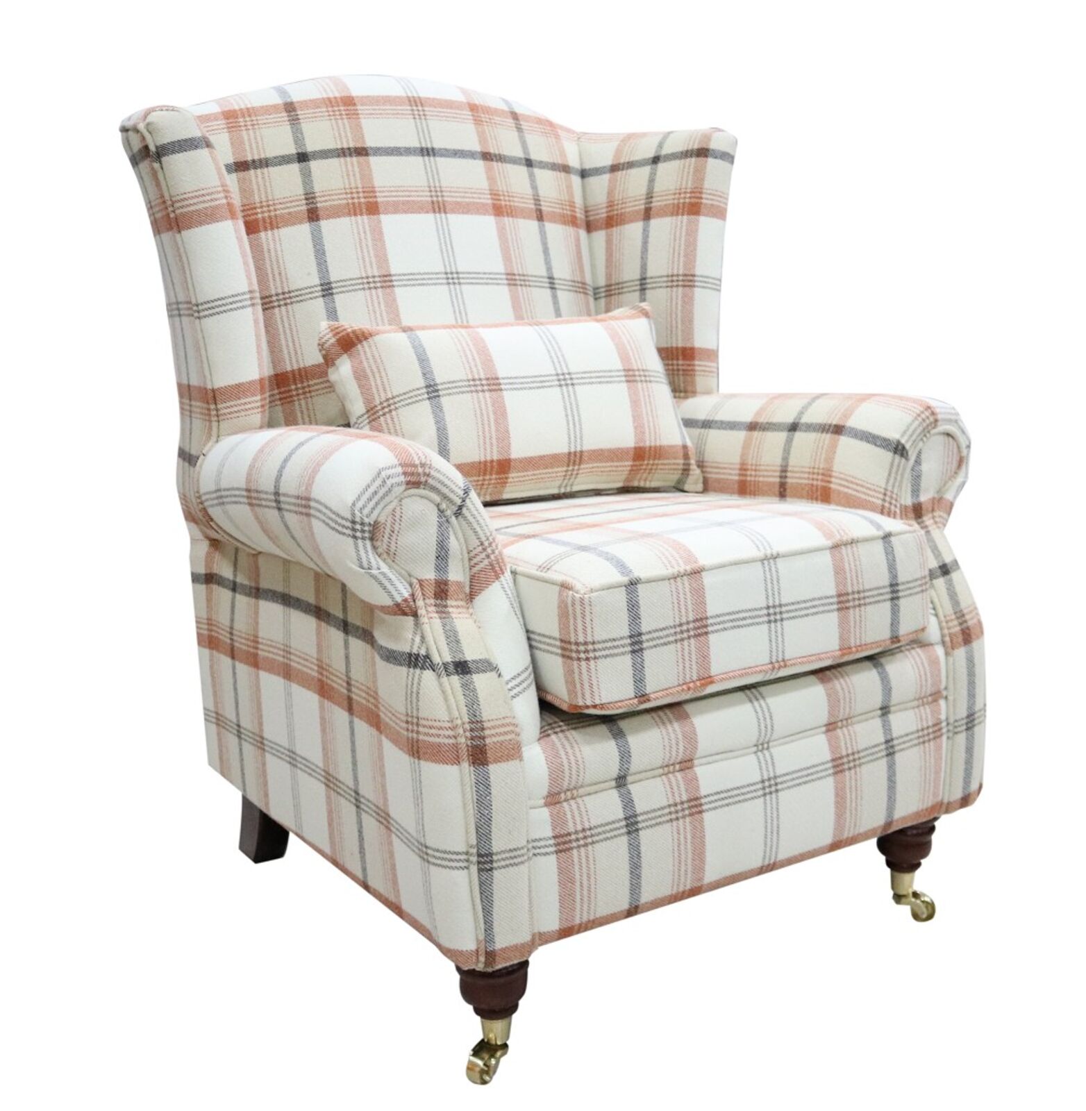 Product photograph of Wing Chair Fireside High Back Armchair Balmoral Autumn Amp Hellip from Designer Sofas 4U