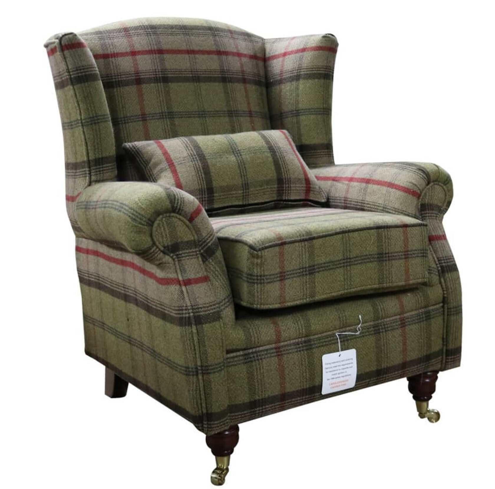 highland check armchair