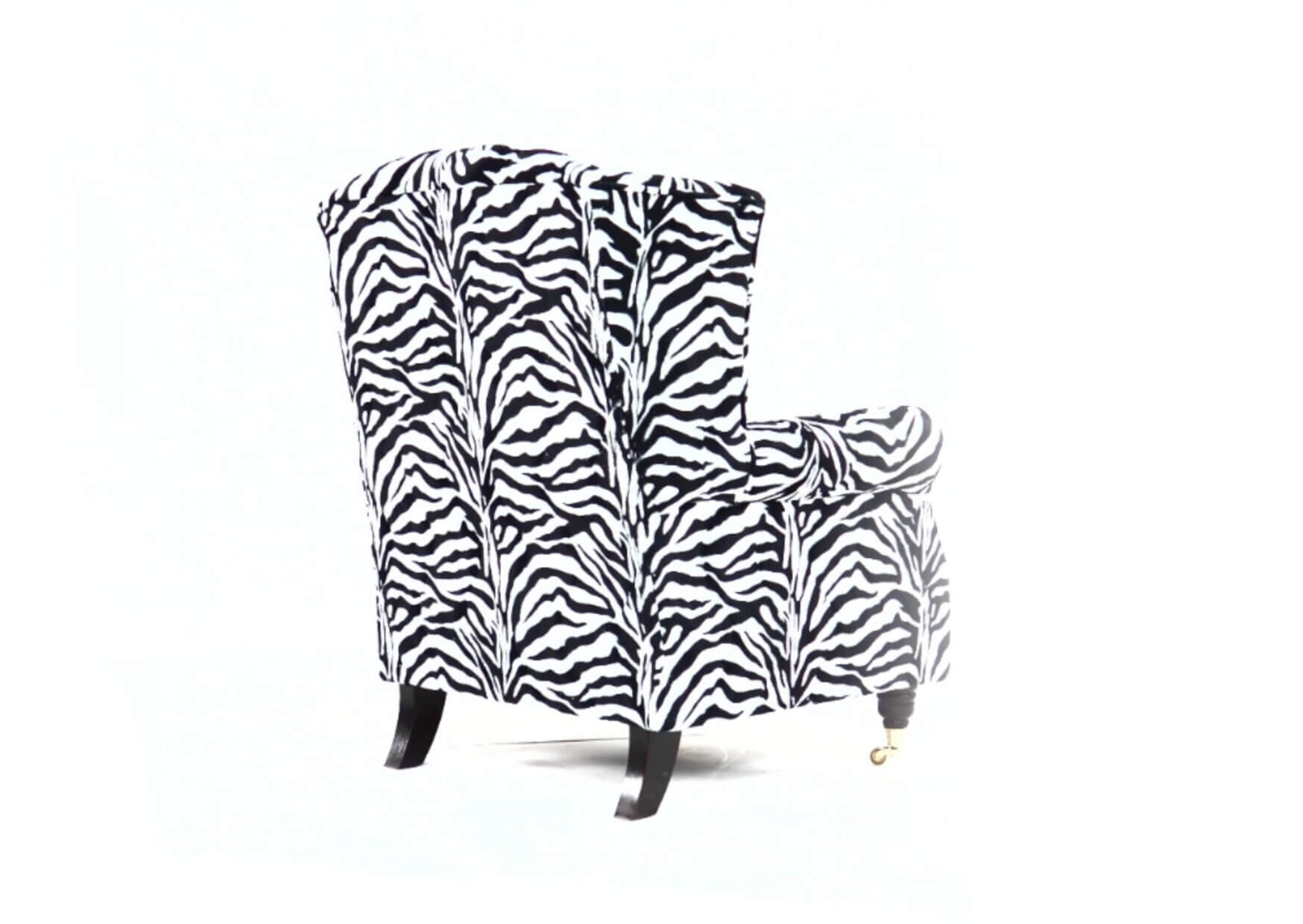 Zebra discount wingback chair