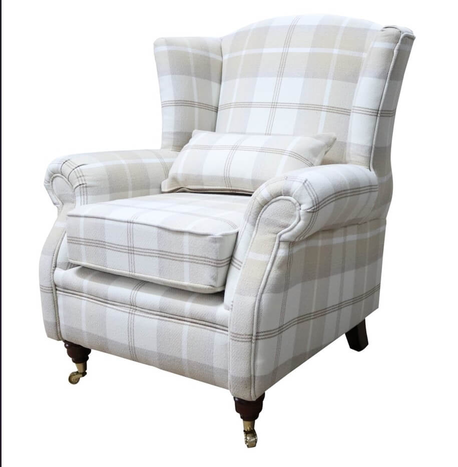 natural check armchair