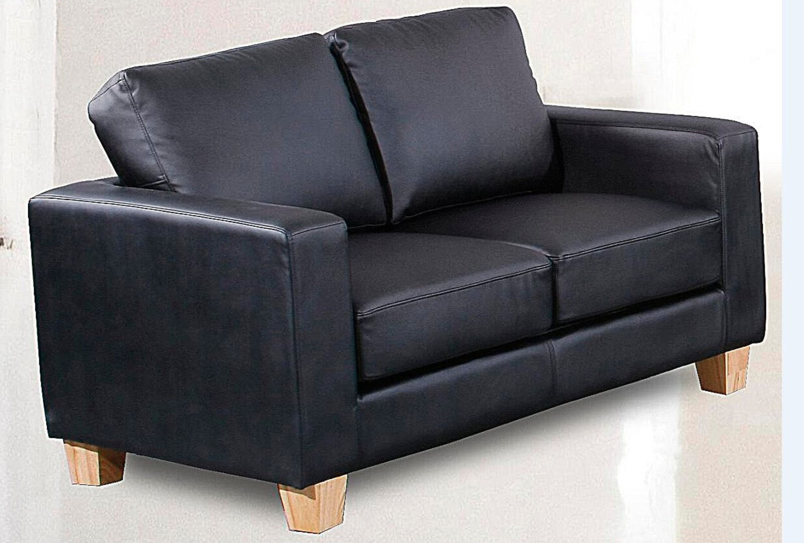 Chesterfield 2 Seater Sofa Faux Leather Available In Black 