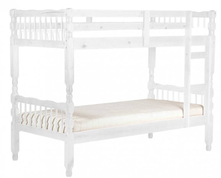 Whitewashed deals bunk beds