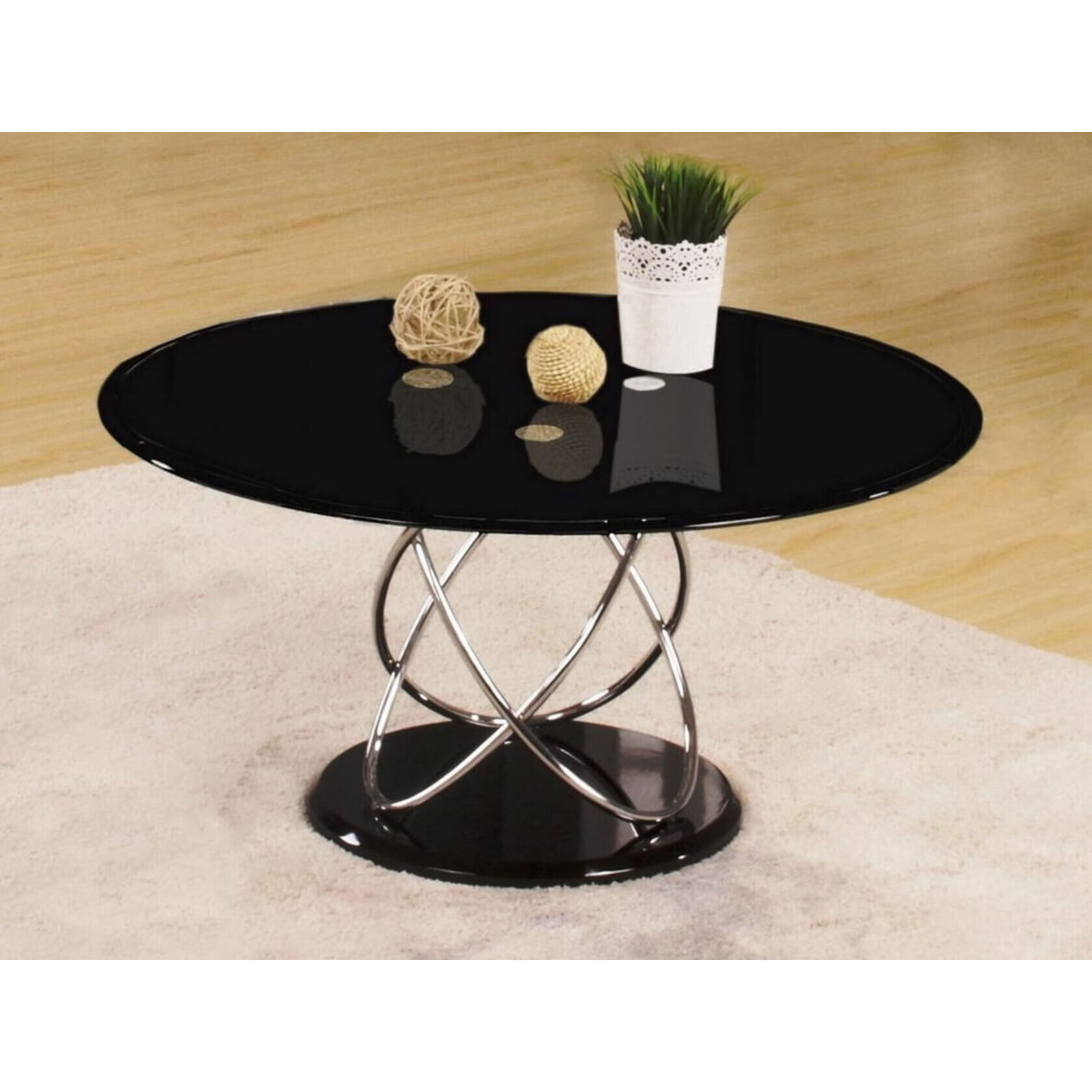 Round gloss store coffee table